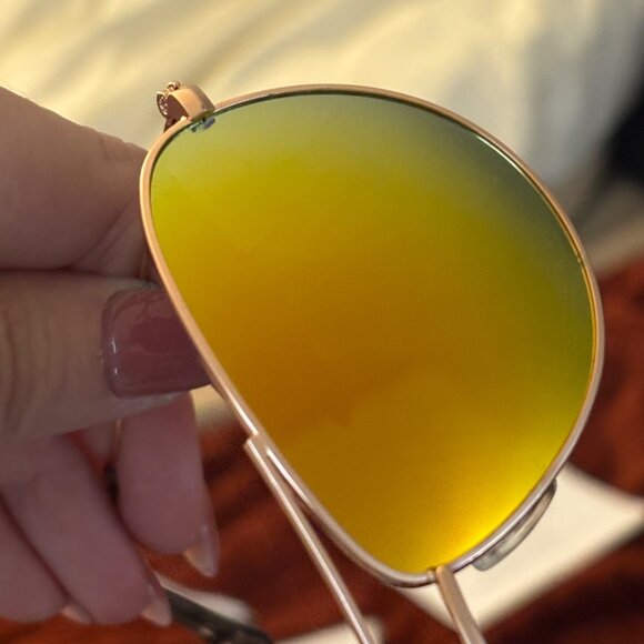 NWOT Maui Jim Cliff House Polarized Aviator Sunglasses W/ Case Mirror Lenses UV - Picture 7 of 16